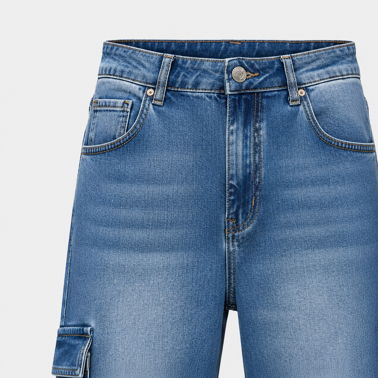 LUNAPA | LUNAPA | Men’s Baggy Cargo Denim Jeans