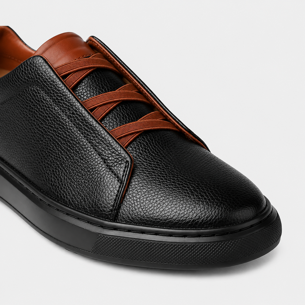 LUNAPA | Men’s Leather Slip-On Sneakers