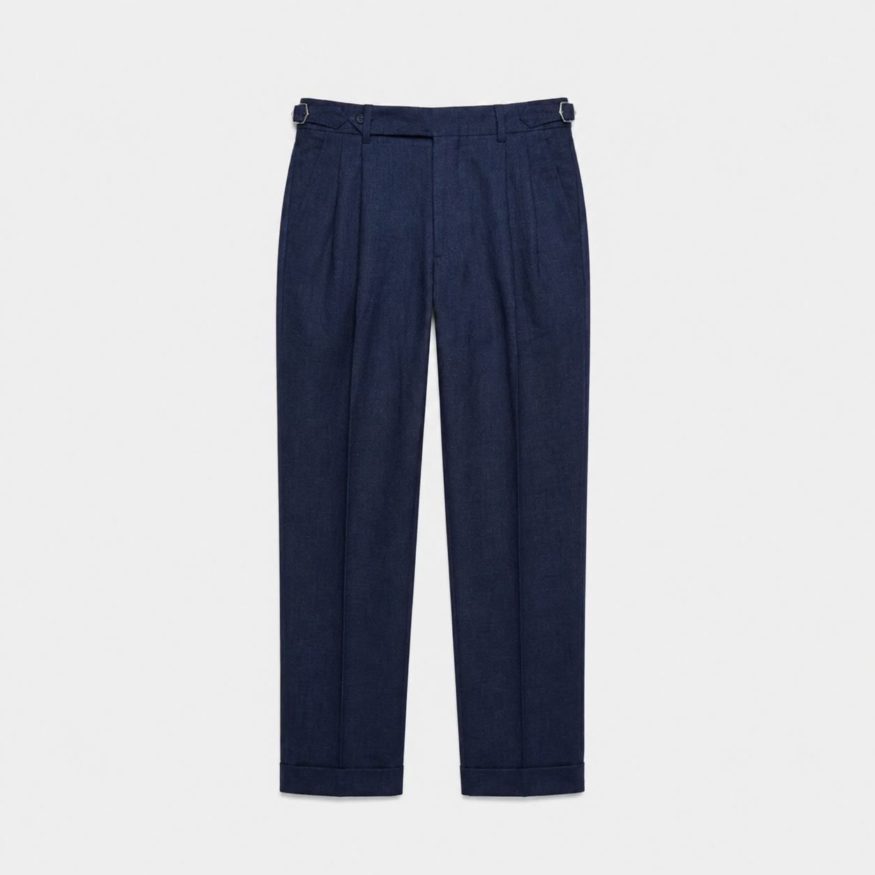 LUNAPA | Men’s Tailored Linen Double-Pleated Trousers