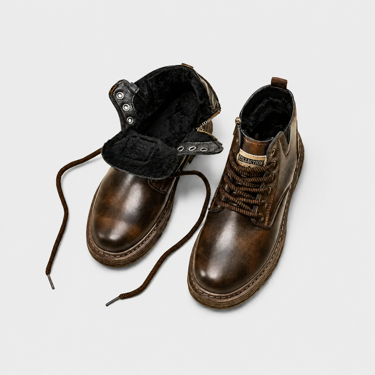 LUNAPA | Men’s Vintage Short Lace-Up Boots