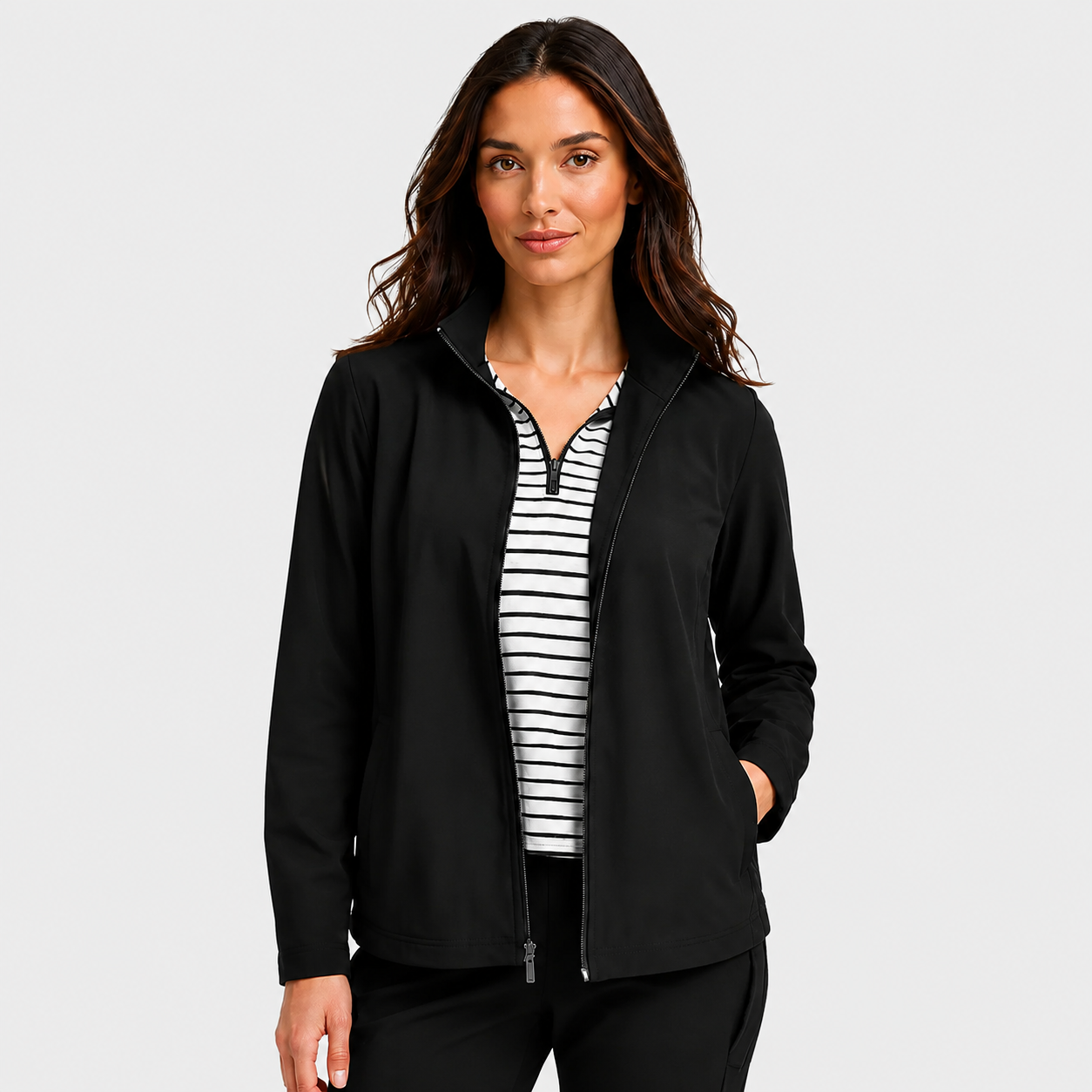 LUNAPA | Women’s Sculpted Zip-Front Jacket