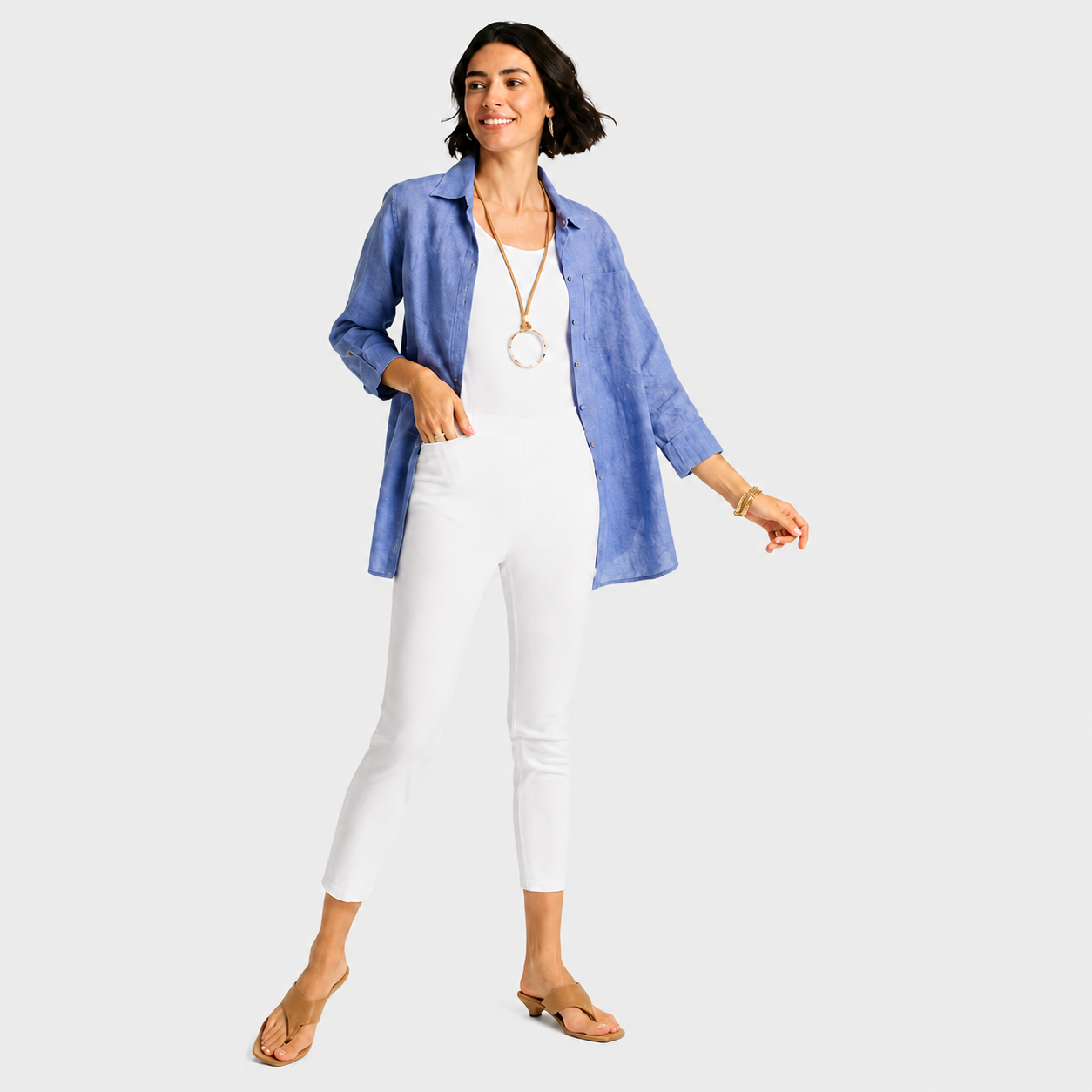 LUNAPA | Women’s Brigitte Slim Pull-On Ankle Pants