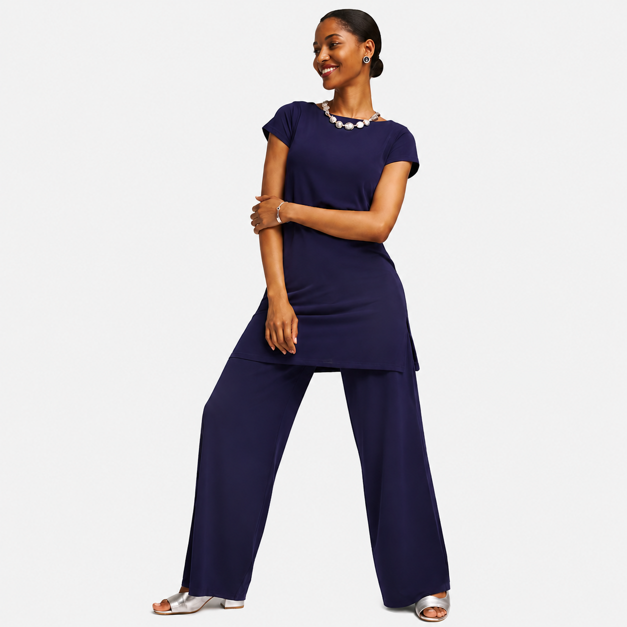 LUNAPA | Women’s Travelers Wide-Leg Knit Pants