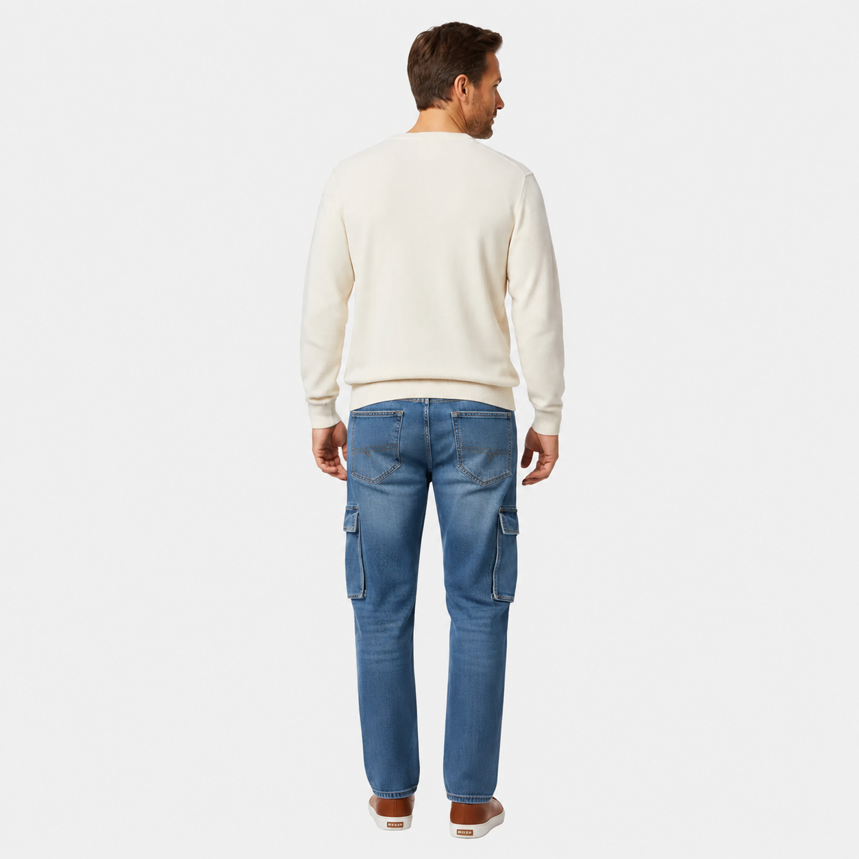 LUNAPA | LUNAPA | Men’s Baggy Cargo Denim Jeans