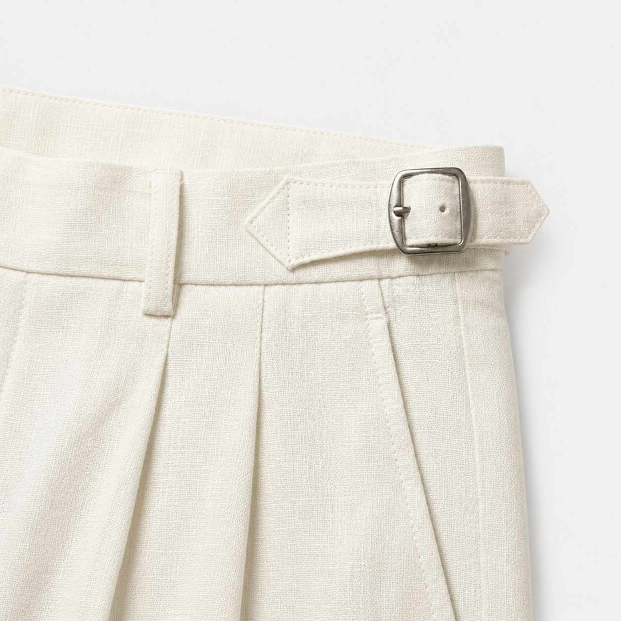 LUNAPA | Men’s Tailored Linen Double-Pleated Trousers