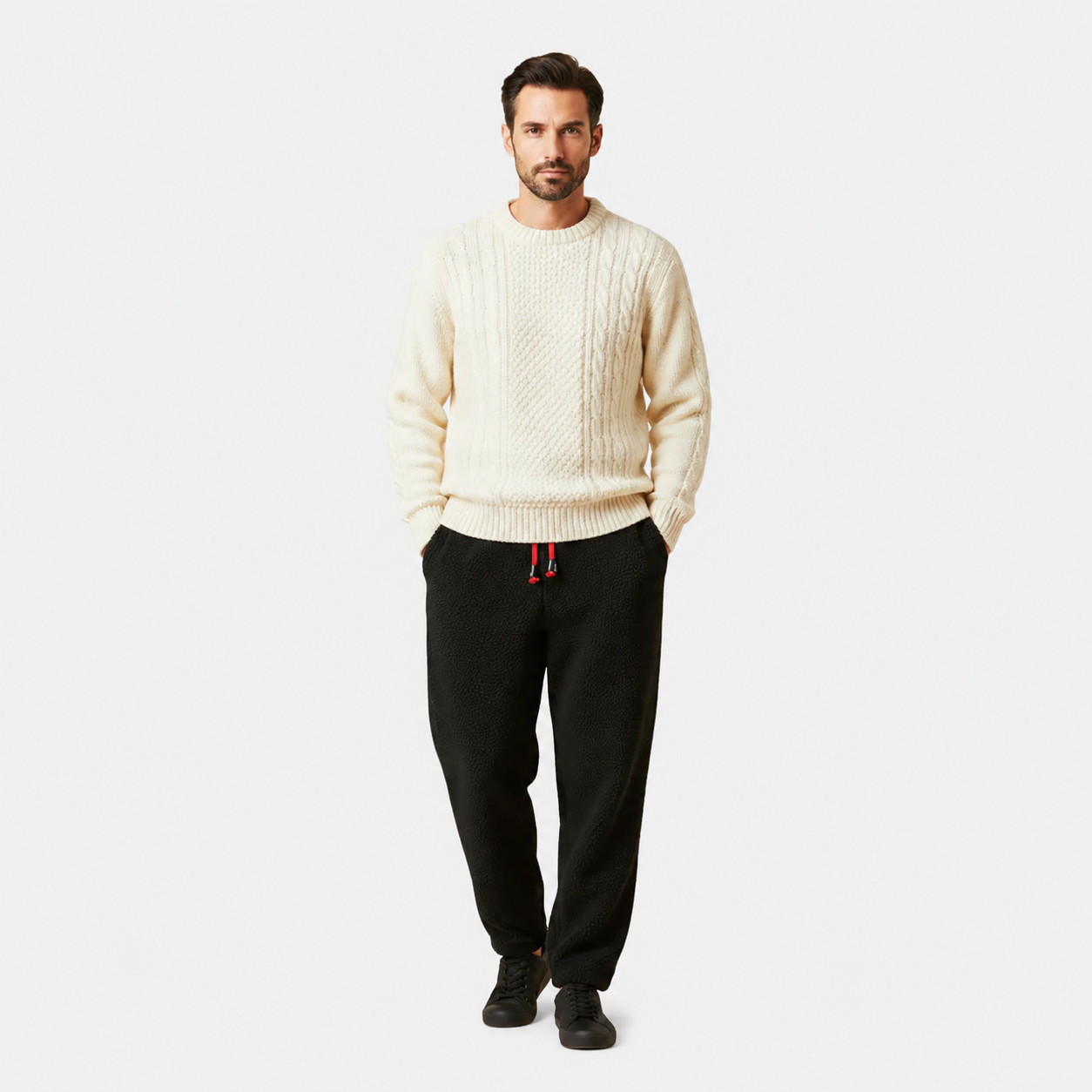 LUNAPA | Men’s Winter Lamb-Fur Sweatpants
