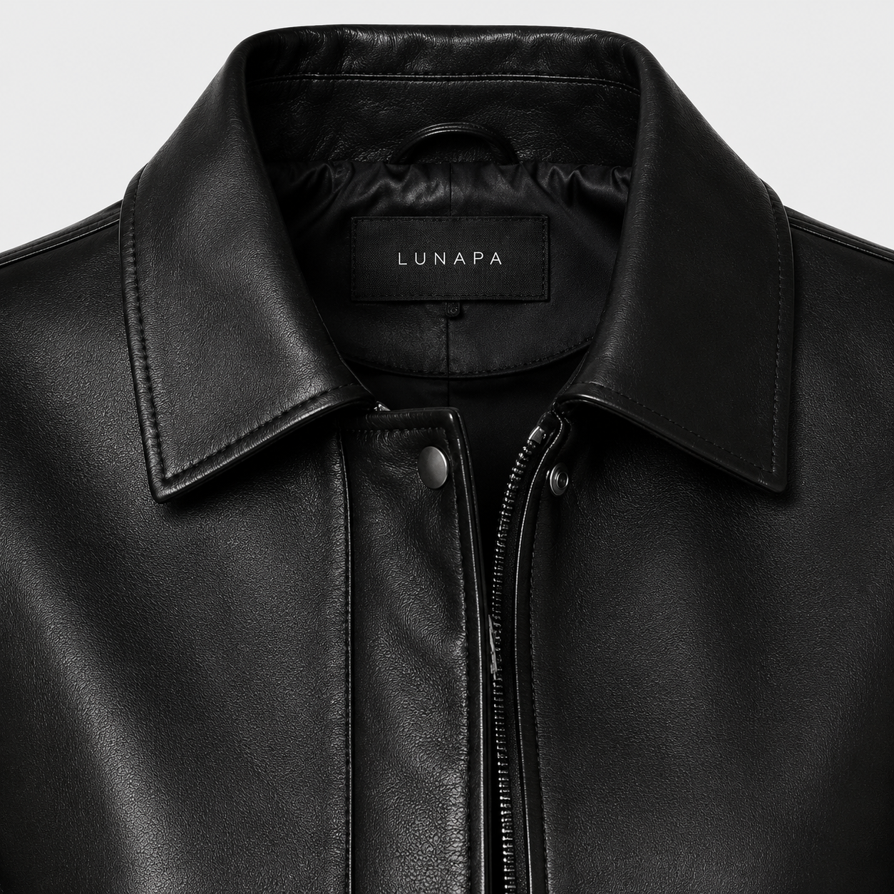LUNAPA | Women’s Luxe Faux Leather Zip Jacket
