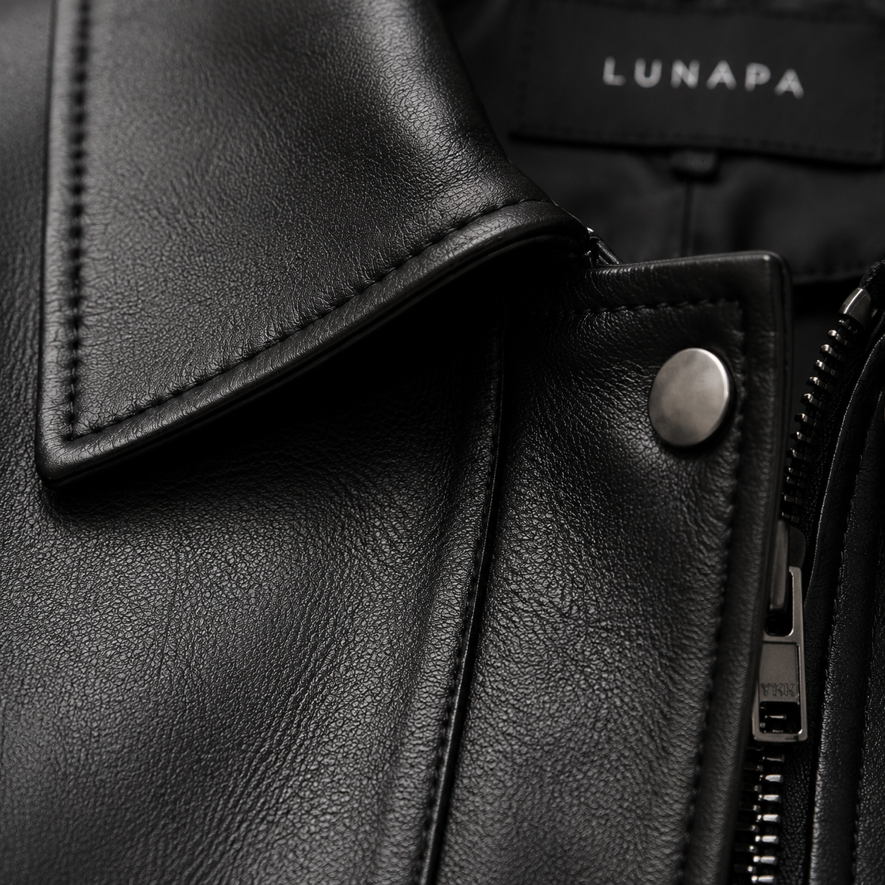 LUNAPA | Women’s Luxe Faux Leather Zip Jacket